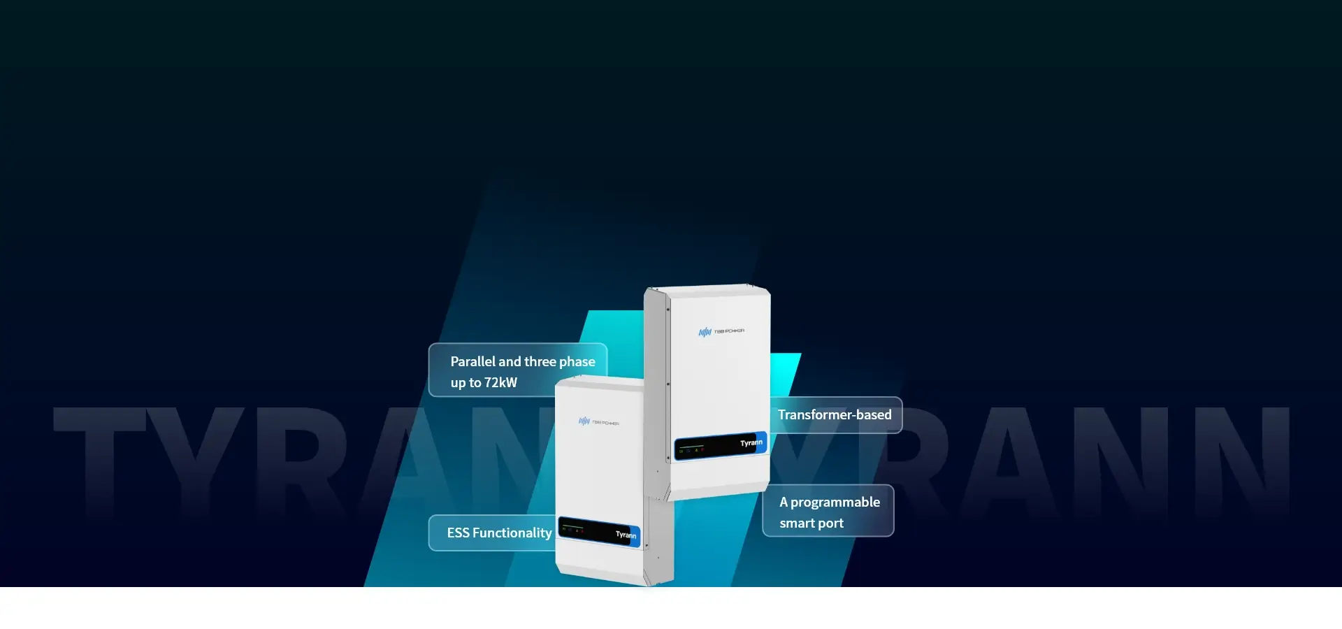 Tyrann inverter charger for off-grid and grid-tie solar system product features